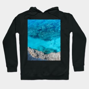 Crystal clear blue ocean water Hoodie